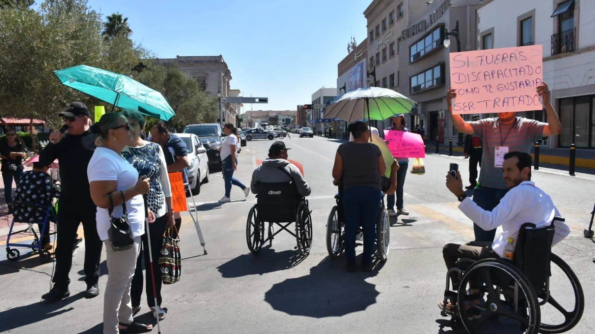 manifestación discapacitados 